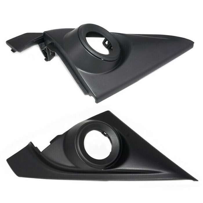 Black ABS L+R Front Door For Honda Accord 2014-2017 Pillar Tweeter Cover Trim