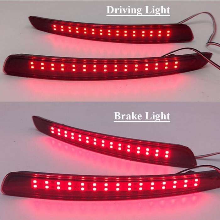 Rear Fog Brake Taillight Bumper Reflector Light For For Ford Mondeo 11-13 Pair