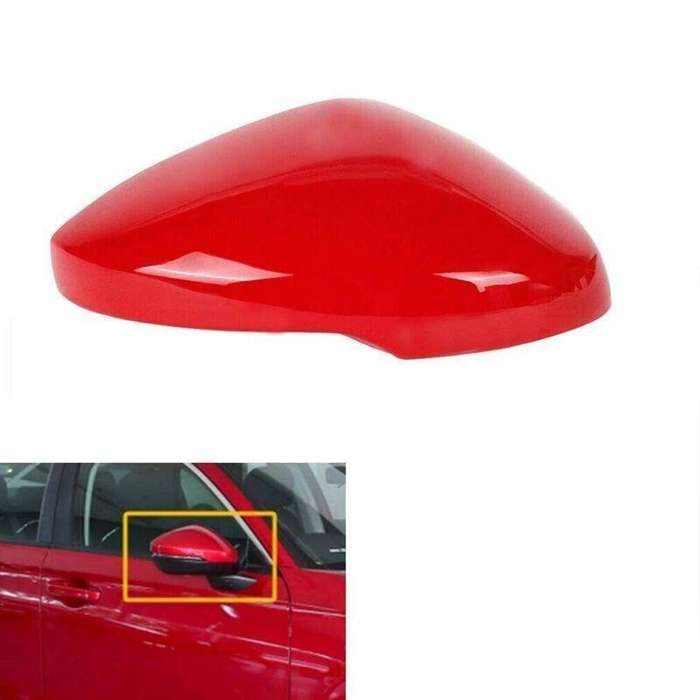 Right Side Door Wing Rearview Mirror Cover Cap For Honda Civic 2022-2023 Red