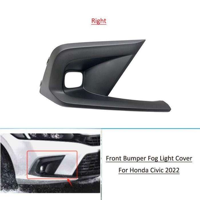 For Honda Civic 2022 Front Bumper Fog Light Cover Right Side