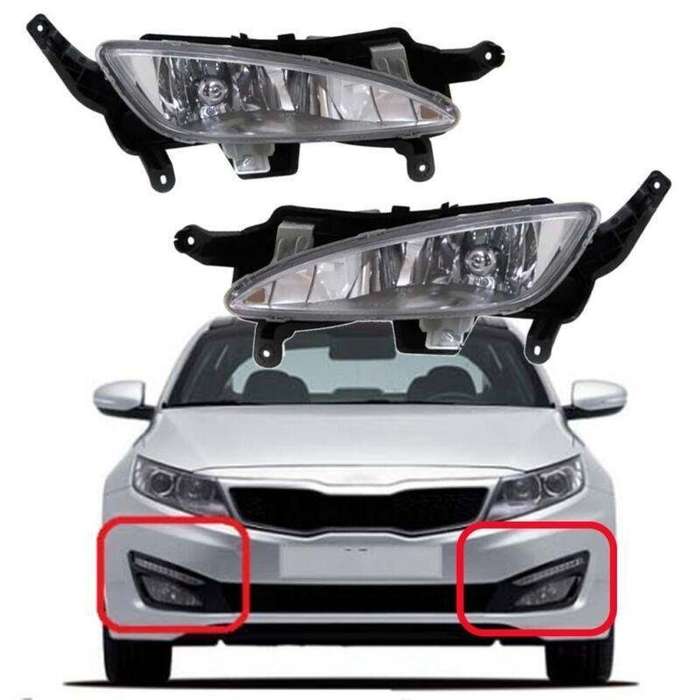 Fits For Kia Optima K5 2011-2013 1 Pair Front Bumper Fog Light Driving Lamps