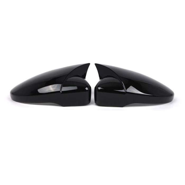 2x Rear View Wing Mirror Cover Caps For VW Jetta Passat CC Scirocco Gloss Black