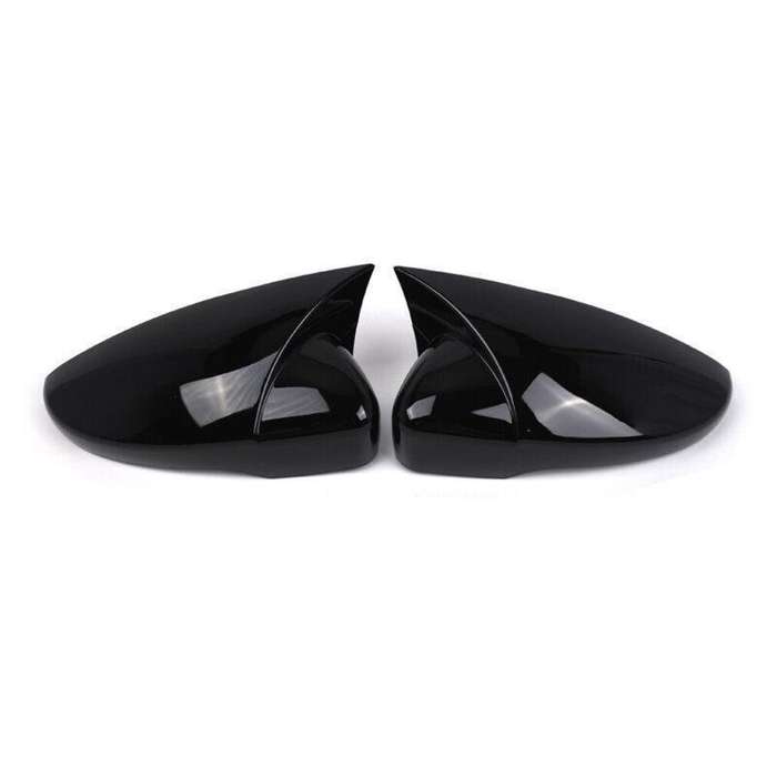 2x Rear View Wing Mirror Cover Caps For VW Jetta Passat CC Scirocco Gloss Black