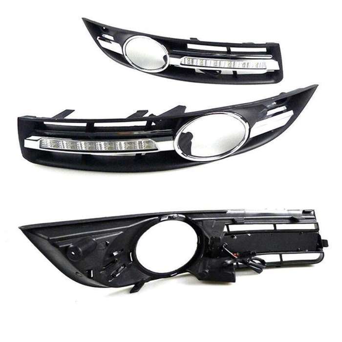 For Volkswagen Magotan 07-11 Pair Daytime Running Light LED Fog Head Lamp DRL