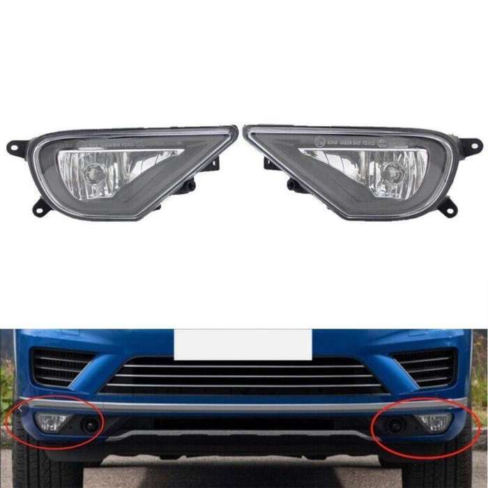 Front Bumper Fog Lights Driving Lamps For Volkswagen Touareg 2016-2018 Pair