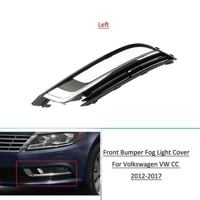 Front Bumper Grille Fog Light Trim Cover For VW Passat CC 2012-2017 Left