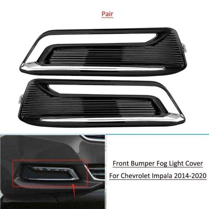 1 Pair For 2014-2020 Chevrolet Impala Fog Light Cover Bezel Trim Right Left Side