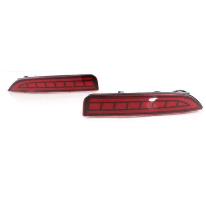 Rear Fog&amp;Brake Taillight Bumper Reflector Lights For Honda Avancier 17-20 Pair