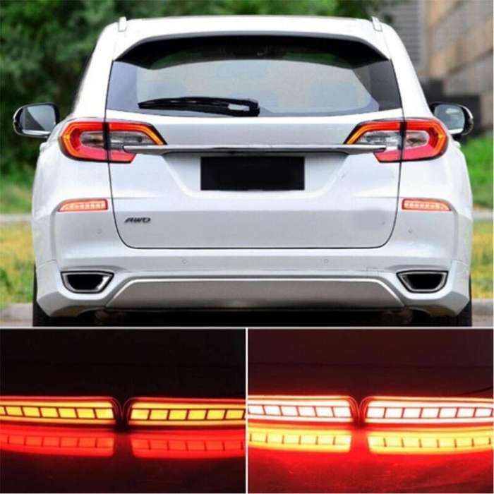 Rear Fog&amp;Brake Taillight Bumper Reflector Lights For Honda Avancier 17-20 Pair
