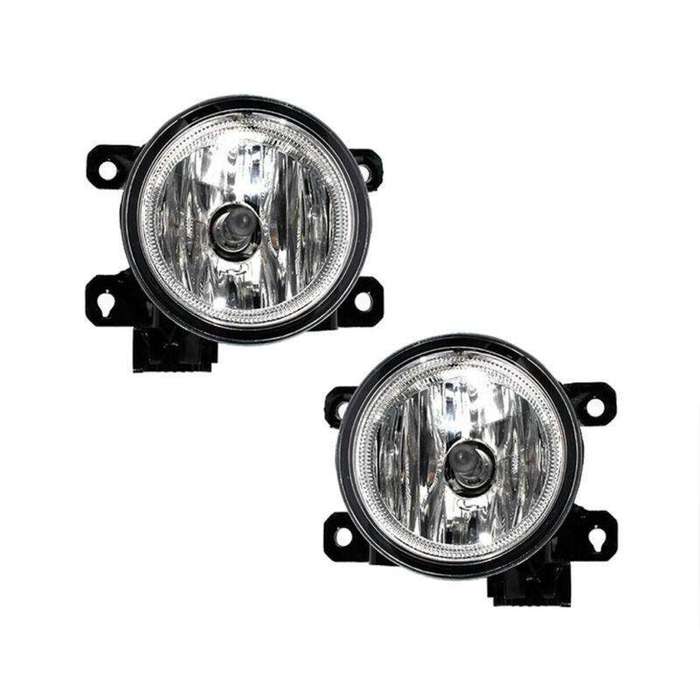 For 2016-2021 Honda Civic Front Bumper Pair Clear Halogen Lens Fog Light Lamp