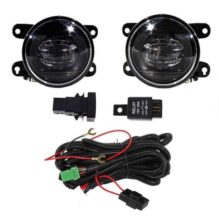 Set Front Bumper Fog Lamps Lights Grille Cover Wire Fits For Honda Civic 2022