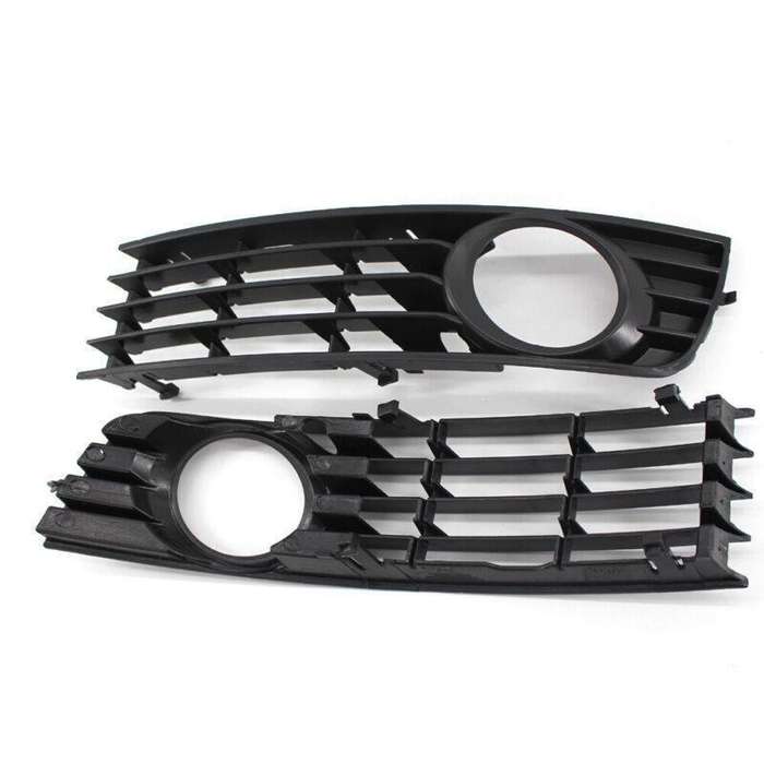 2X/Set Front Lower Bumper Fog Light Grille for Audi A4 B6 2001-2005 Mesh Grill