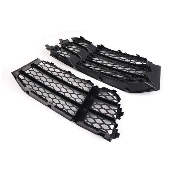 2pcs Set Front Bumper Lower Grilles For Audi RS5 RS5C 2010-2016 Gloss Black