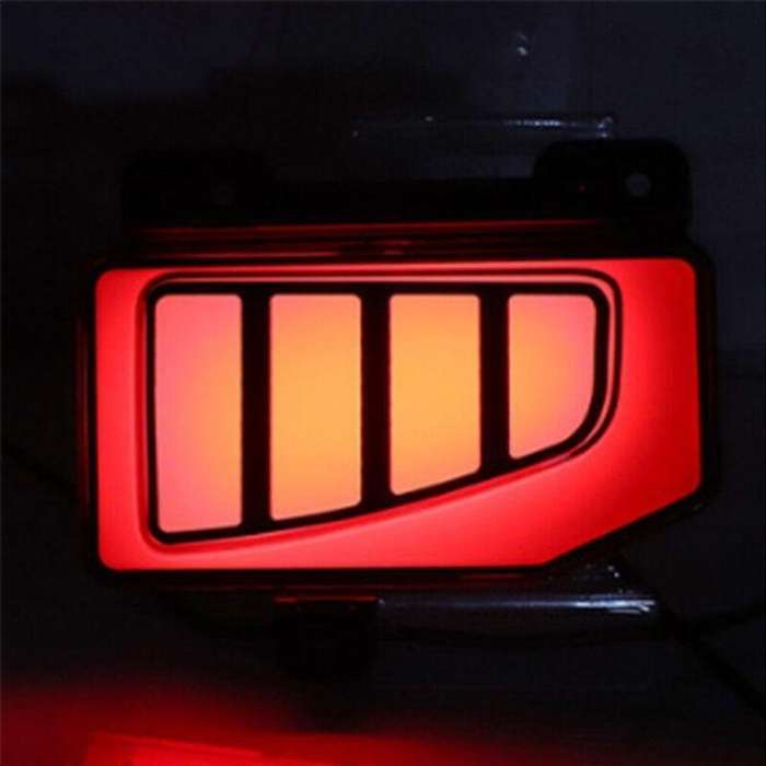 2x Rear Fog&amp;Brake Taillight Bumper Reflector Light For Jeep Gladiator 2019-2022