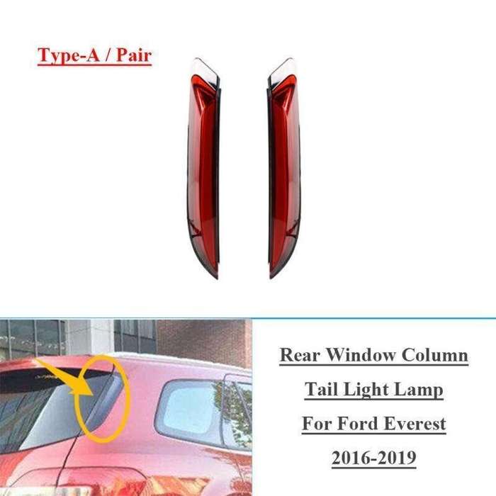 Rear Window Column Tail Brake Light Lamp For Ford Everest 2016-2019 Pair A