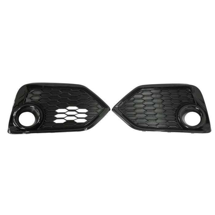 Pair Front Bumper Fog Light Trim Bezel Cover For 2017-2019 Honda Civic Hatchback
