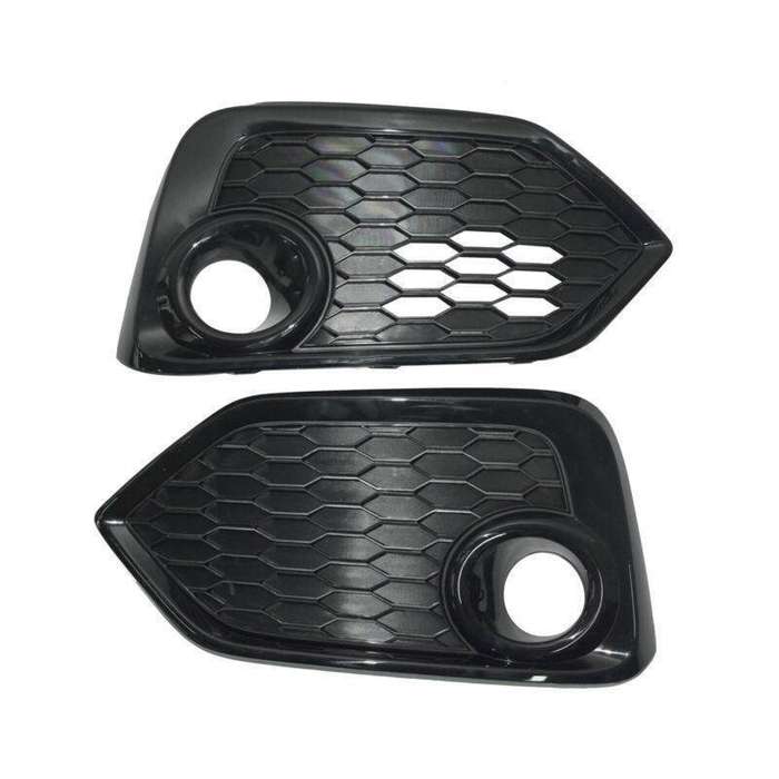 Pair Front Bumper Fog Light Trim Bezel Cover For 2017-2019 Honda Civic Hatchback