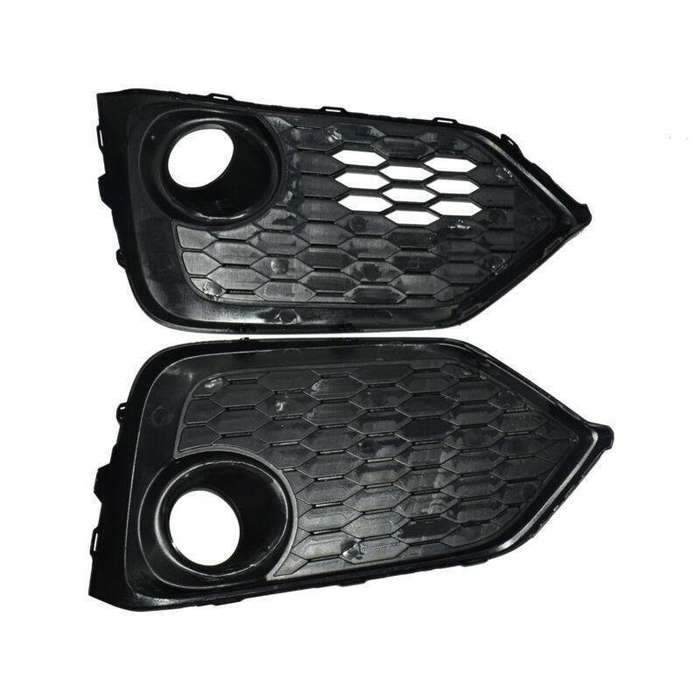 Pair Front Bumper Fog Light Trim Bezel Cover For 2017-2019 Honda Civic Hatchback