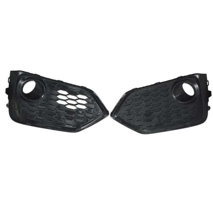 Pair Front Bumper Fog Light Trim Bezel Cover For 2017-2019 Honda Civic Hatchback