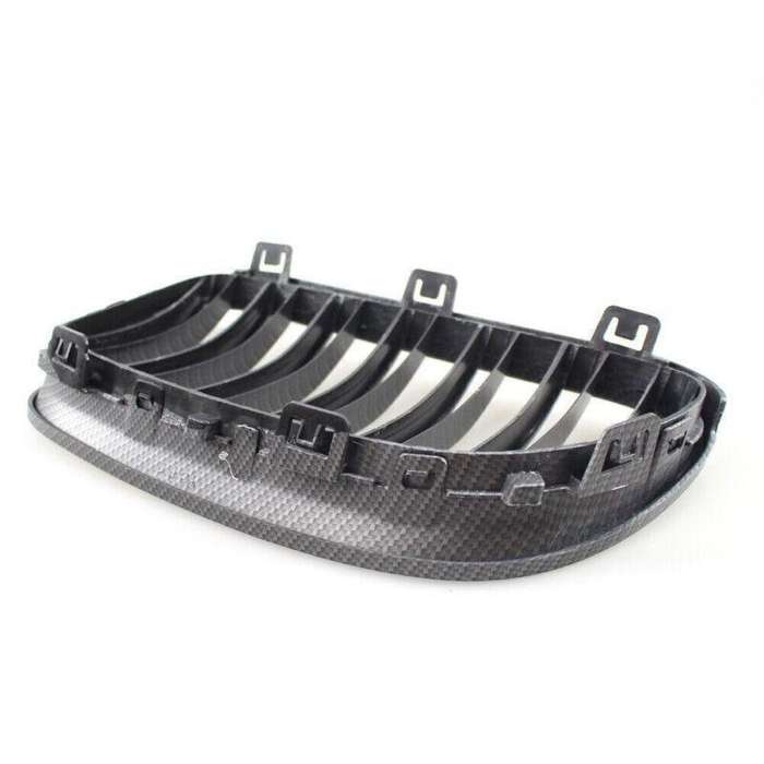 Fit 3 Series BMW 10-14 E92 E93 Pair Coupe Carbon Fiber Printed Grille Dual Slat
