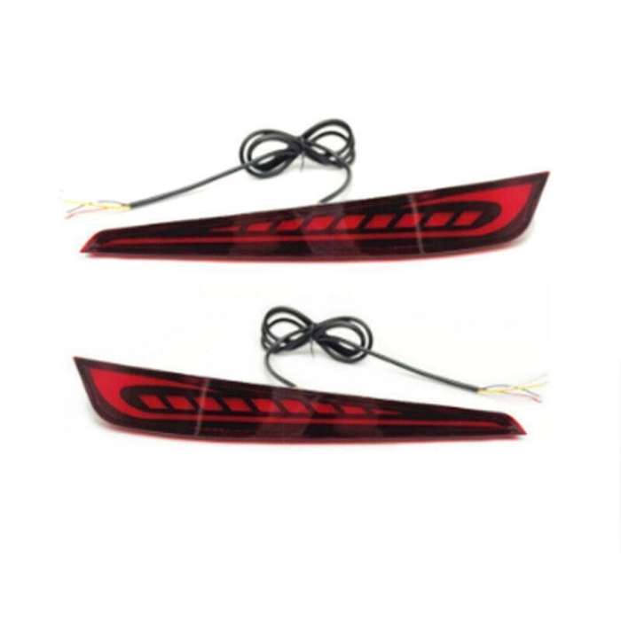Rear Fog&amp;Brake Taillight Bumper Reflector Light For Hyundai I20 2020-2021 Pair
