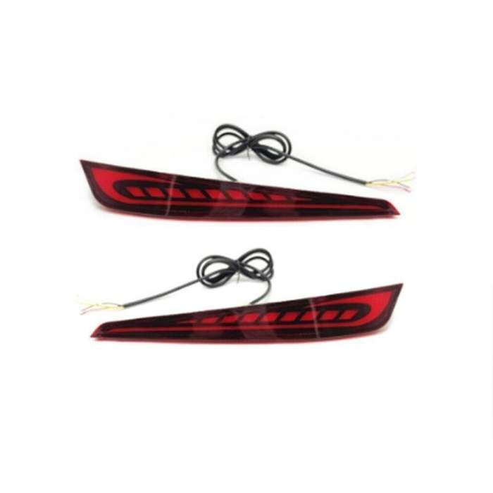 Rear Fog&amp;Brake Taillight Bumper Reflector Light For Hyundai I20 2020-2021 Pair