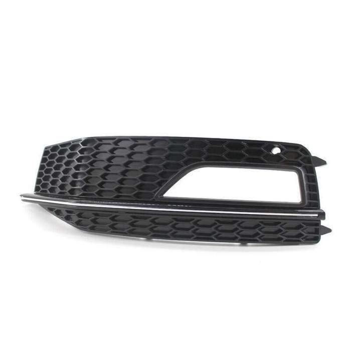 Gloss Black Left Front Fog Light Grille Fit For Audi A4 B8 S-Line S4 13-15
