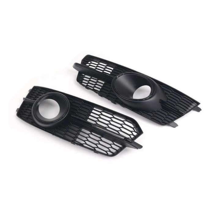 Front Bumper Fog Light Grille Cover For Audi A6 C7 S-LINE 14-18 C7 facelift Pair