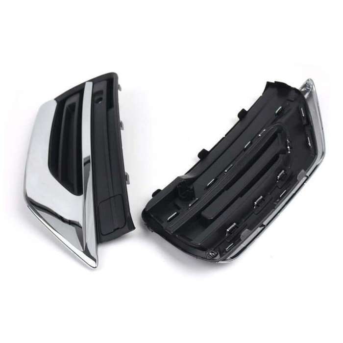 2x ABS Front Bumper Fog Light Cover Fog Lamp Grille For Volvo XC90 2020-2021