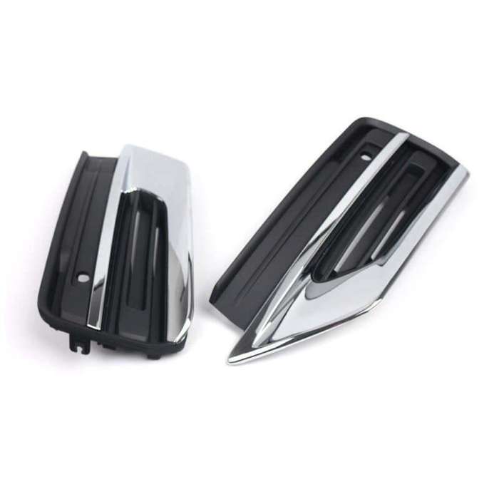2x ABS Front Bumper Fog Light Cover Fog Lamp Grille For Volvo XC90 2020-2021