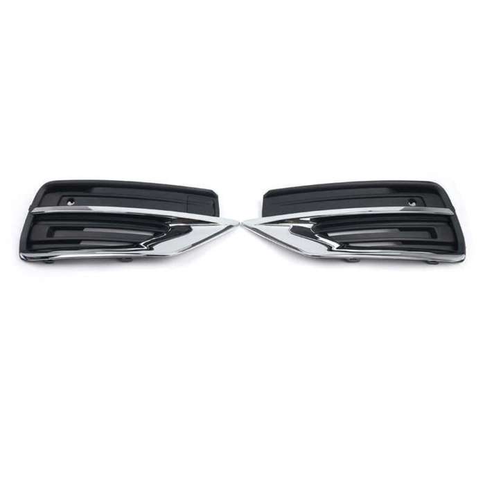 2x ABS Front Bumper Fog Light Cover Fog Lamp Grille For Volvo XC90 2020-2021