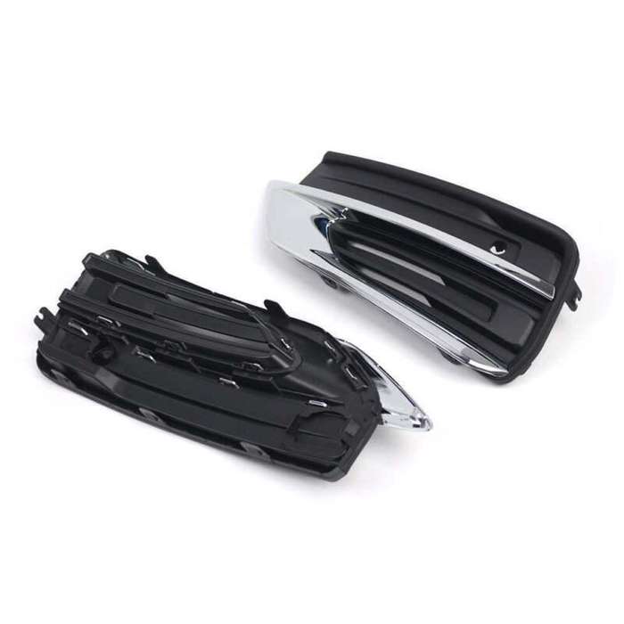 2x ABS Front Bumper Fog Light Cover Fog Lamp Grille For Volvo XC90 2020-2021