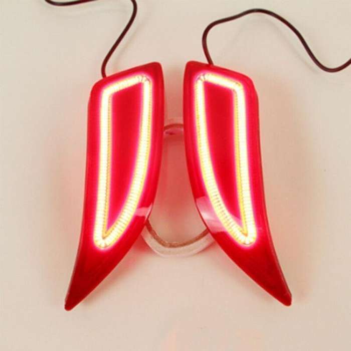 LED Rear Brake Taillight Bumper Reflector Light For Toyota Camry 15-17 Pair B