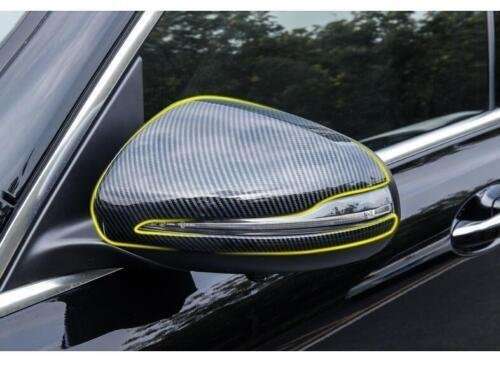 2015-2021 Rear View Mirror Carbon Fiber For Benz C-Class C43 C63 AMG Cover Trim