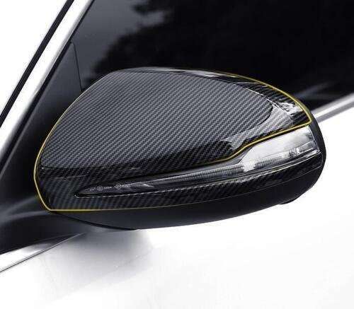 2015-2021 Rear View Mirror Carbon Fiber For Benz C-Class C43 C63 AMG Cover Trim