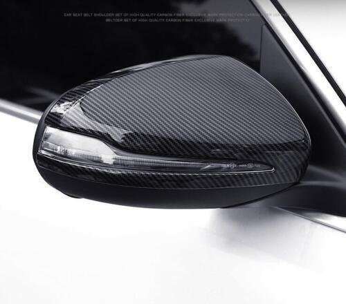 2015-2021 Rear View Mirror Carbon Fiber For Benz C-Class C43 C63 AMG Cover Trim