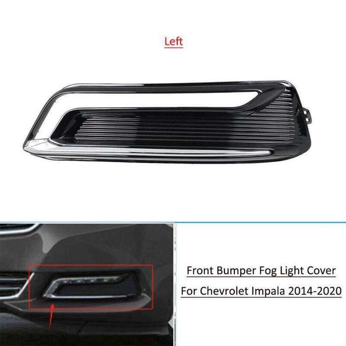 For 2014-2020 Chevrolet Impala Front Bumper Fog Light Cover Bezels Trim Left