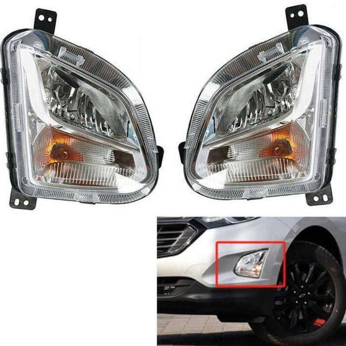 For Chevrolet Equinox 2018-2020 Front Bumper Fog Lamp Driving Light Pair
