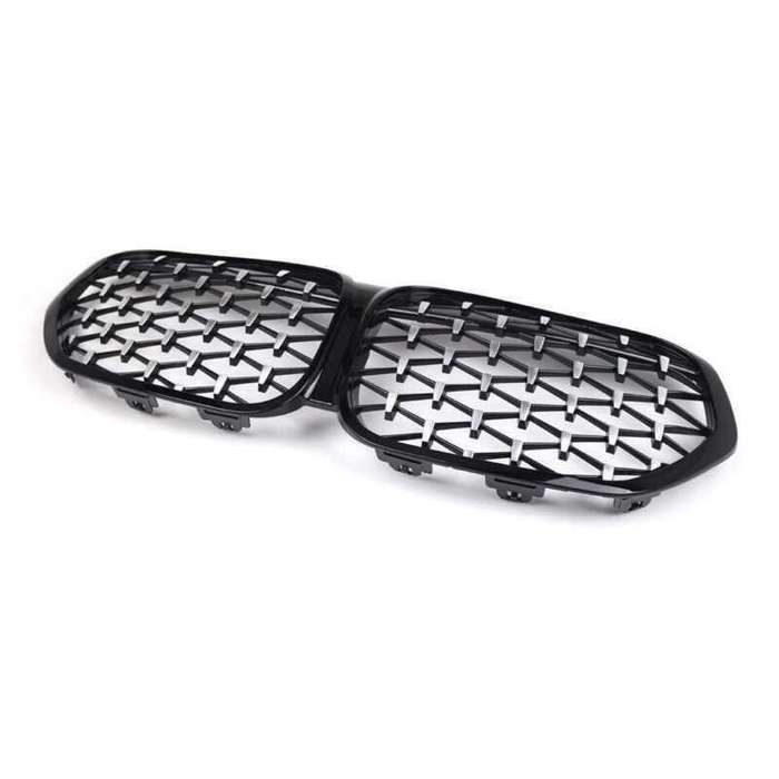 For BMW X1 F48 F49 LCI 2020-2023 Front Kidney Center Diamond Metor Grille Grill