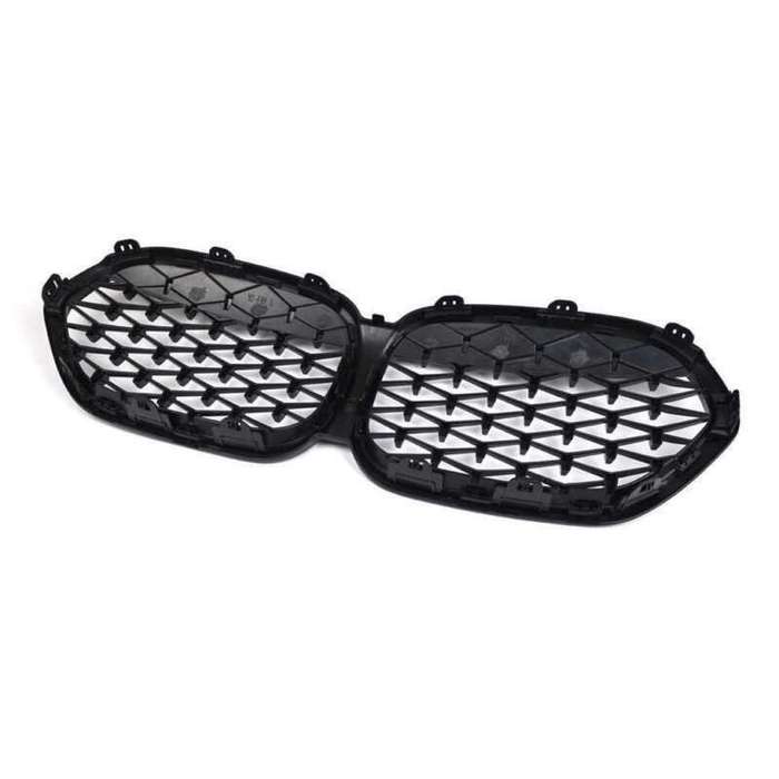 For BMW X1 F48 F49 LCI 2020-2023 Front Kidney Center Diamond Metor Grille Grill
