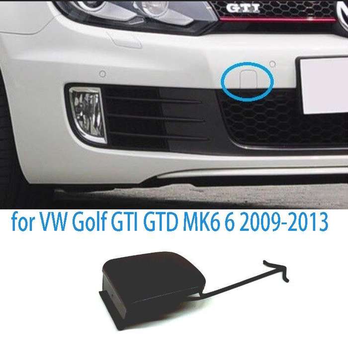 Front Bumper Tow Hook Eye Cover Cap for VW Golf GTI GTD MK6 6 2009-2013
