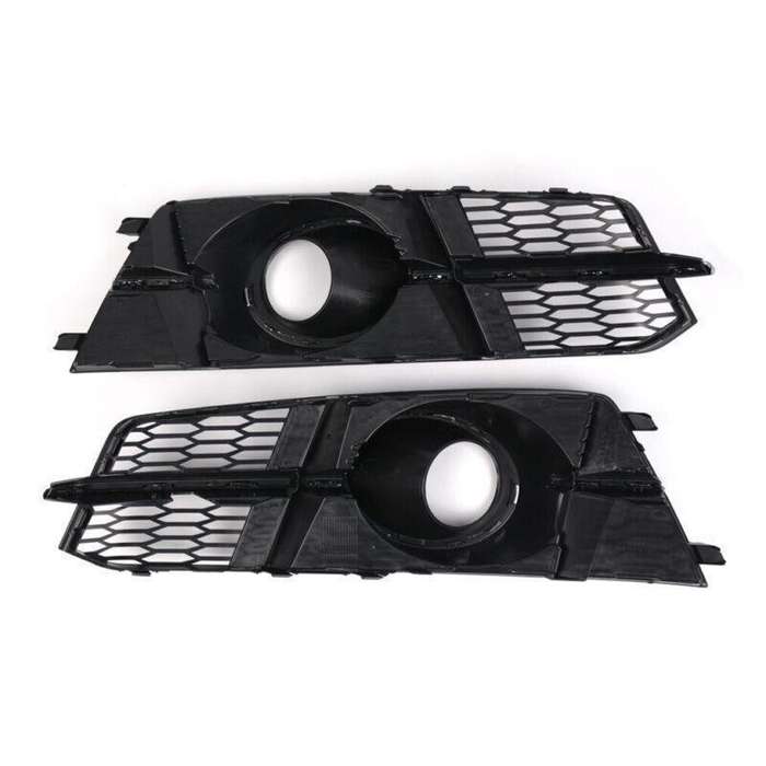 2pcs Set Front Bumper Lower Fog Light Grilles For Audi S6 A6 C7 S-Line 2016-2018