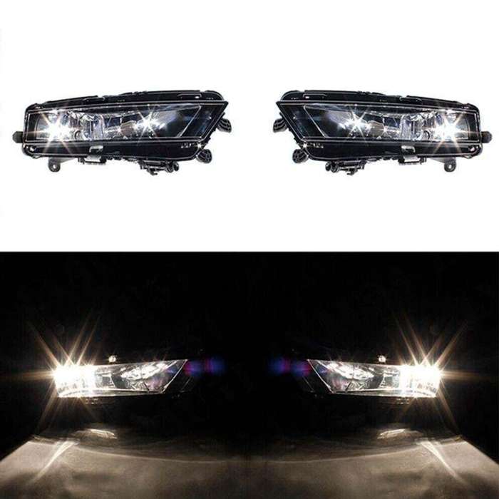 Front Bumper Fog Lights Driving Lamp For Skdoa Octavia 2017 Pair LH&amp;RH Side