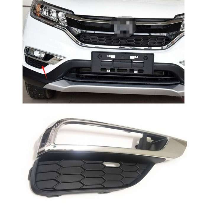 1Pc Right For Honda CRV CR-V 2015-2016 DRL Front Bumper Fog Light Frame Cover