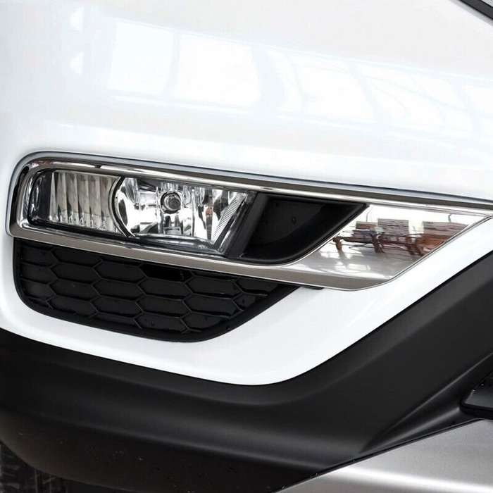 1Pc Right For Honda CRV CR-V 2015-2016 DRL Front Bumper Fog Light Frame Cover