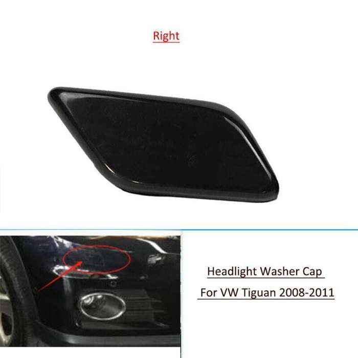 For VW Tiguan 2008-2011 Front Bumper Headlight Washer Nozzle Cover Cap Right 1PC