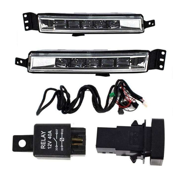 LED Front Fog Lamps Lights With Wire For Honda Accord US 2016-2018 Pair