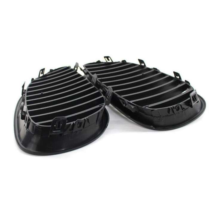 Pair of Matte Black Flat Front Grille Fit For BMW E60 E61 M5 5 Series 03-09