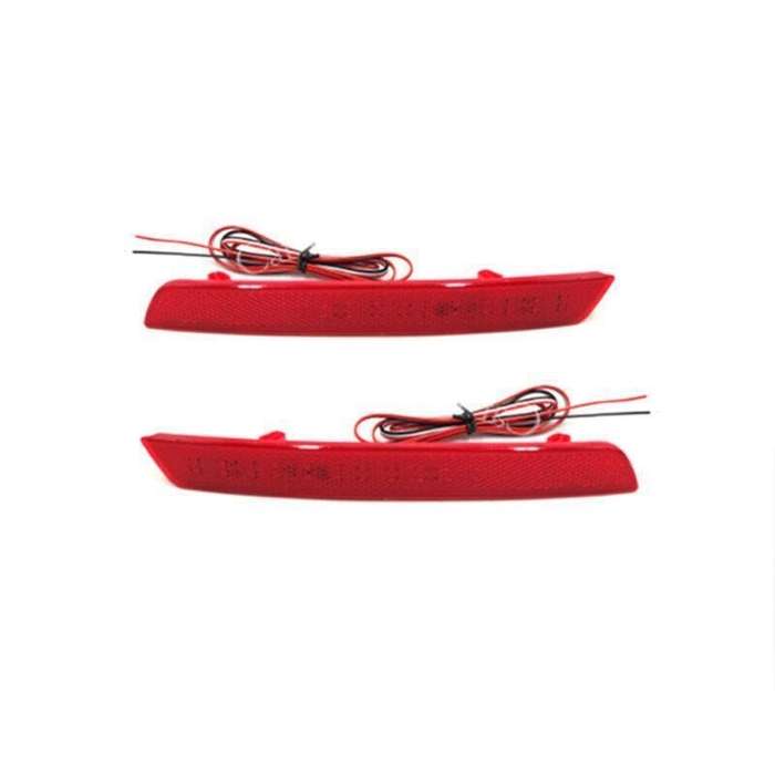 Rear Fog&amp;Brake Taillight Bumper Reflector Light For Chevrolet Malibu 12-15 Pair