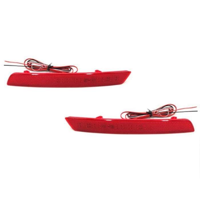 Rear Fog&amp;Brake Taillight Bumper Reflector Light For Chevrolet Malibu 12-15 Pair
